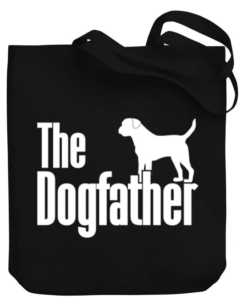 The dogfather Border Terrier Canvas Tote Bag 10.5" x 16" x 4 $19.60 Totes