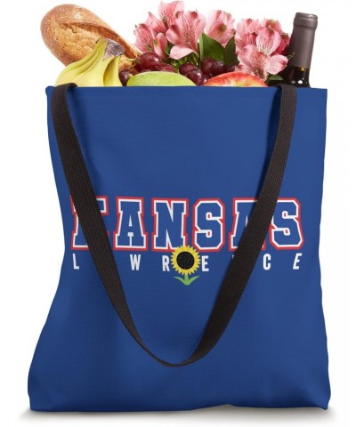 Kansas Blue / Red Lawrence Kansas Sunflower KS Apparel Wear Tote Bag $12.24 Totes