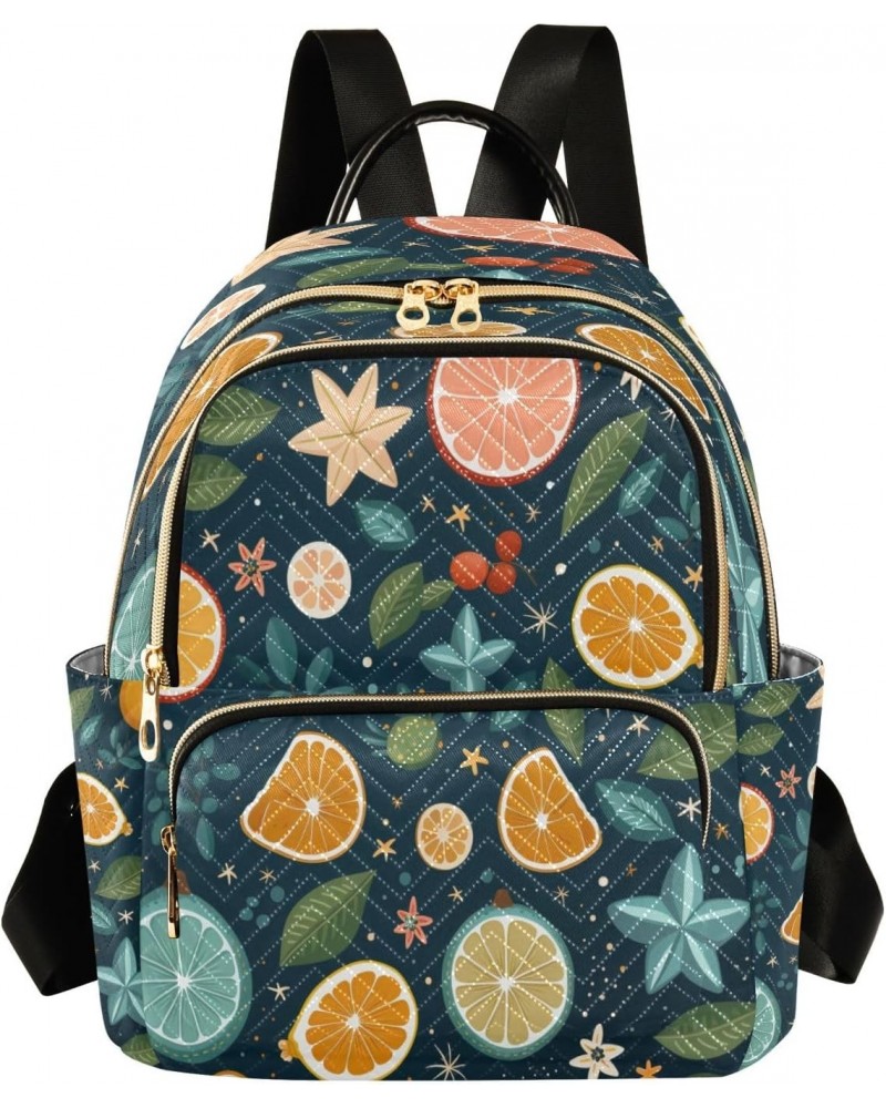 Cartoon Lemon Slices Women Backpack Purse Travel Daypack Shoulder Bag $14.35 Backpacks