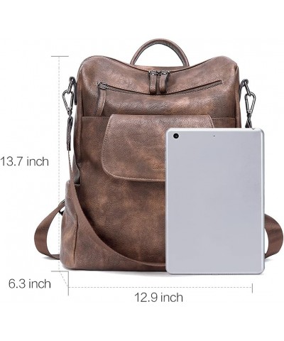 Leather Backpack Purse for Women Small Sling Bag for Women Crossbody $22.35 Backpacks