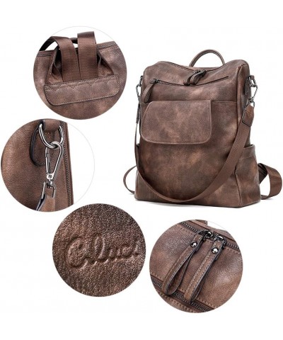 Leather Backpack Purse for Women Small Sling Bag for Women Crossbody $22.35 Backpacks