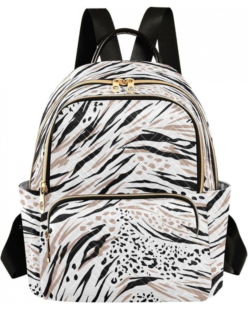 Mini Backpack Purse for Women Lightweight Girls Small Size White Leopard Print School Teens College Traveling Medium $13.86 B...