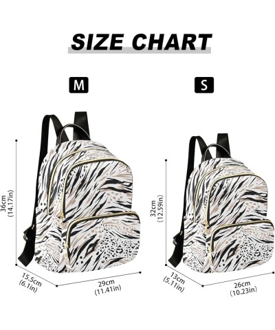 Mini Backpack Purse for Women Lightweight Girls Small Size White Leopard Print School Teens College Traveling Medium $13.86 B...