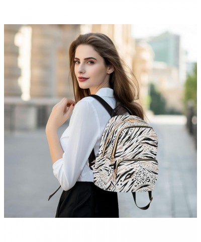 Mini Backpack Purse for Women Lightweight Girls Small Size White Leopard Print School Teens College Traveling Medium $13.86 B...