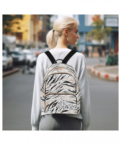 Mini Backpack Purse for Women Lightweight Girls Small Size White Leopard Print School Teens College Traveling Medium $13.86 B...