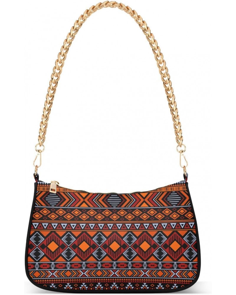 Clutch Shoulder Bags Tote Evening Purse Handbags for Women Hobo Bags Moroccan Design Tribal Ethnic Motifs Geometric with Zipp...