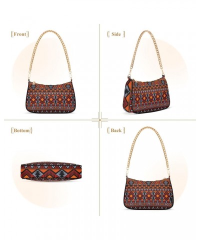 Clutch Shoulder Bags Tote Evening Purse Handbags for Women Hobo Bags Moroccan Design Tribal Ethnic Motifs Geometric with Zipp...