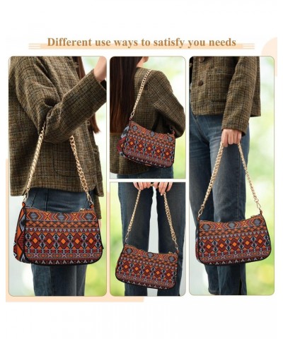 Clutch Shoulder Bags Tote Evening Purse Handbags for Women Hobo Bags Moroccan Design Tribal Ethnic Motifs Geometric with Zipp...