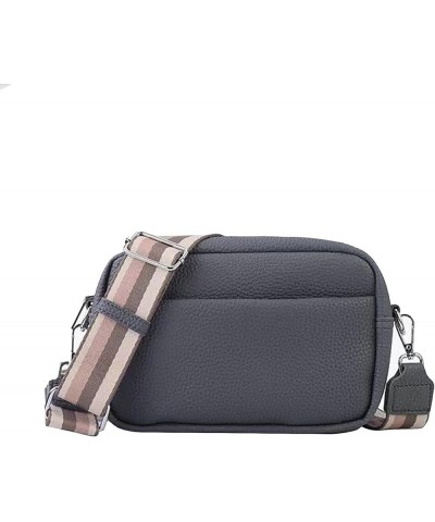 Crossbody Purse for Women Small Crossbody Bags Trendy Vegan Leather with Adjustable Shoulder Strap Black-2 $15.92 Crossbody Bags