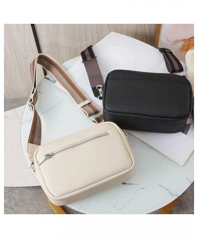 Crossbody Purse for Women Small Crossbody Bags Trendy Vegan Leather with Adjustable Shoulder Strap Black-2 $15.92 Crossbody Bags