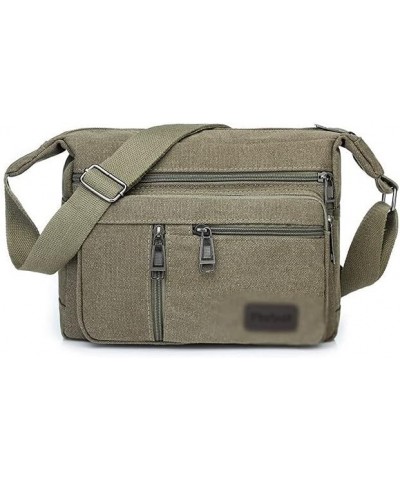 Shoulder bag Men Canvas Shoulder Bags Casual Tote Travel Men's Crossbody Bag Luxury Messenger Bags Fashion Handbag Green $29....