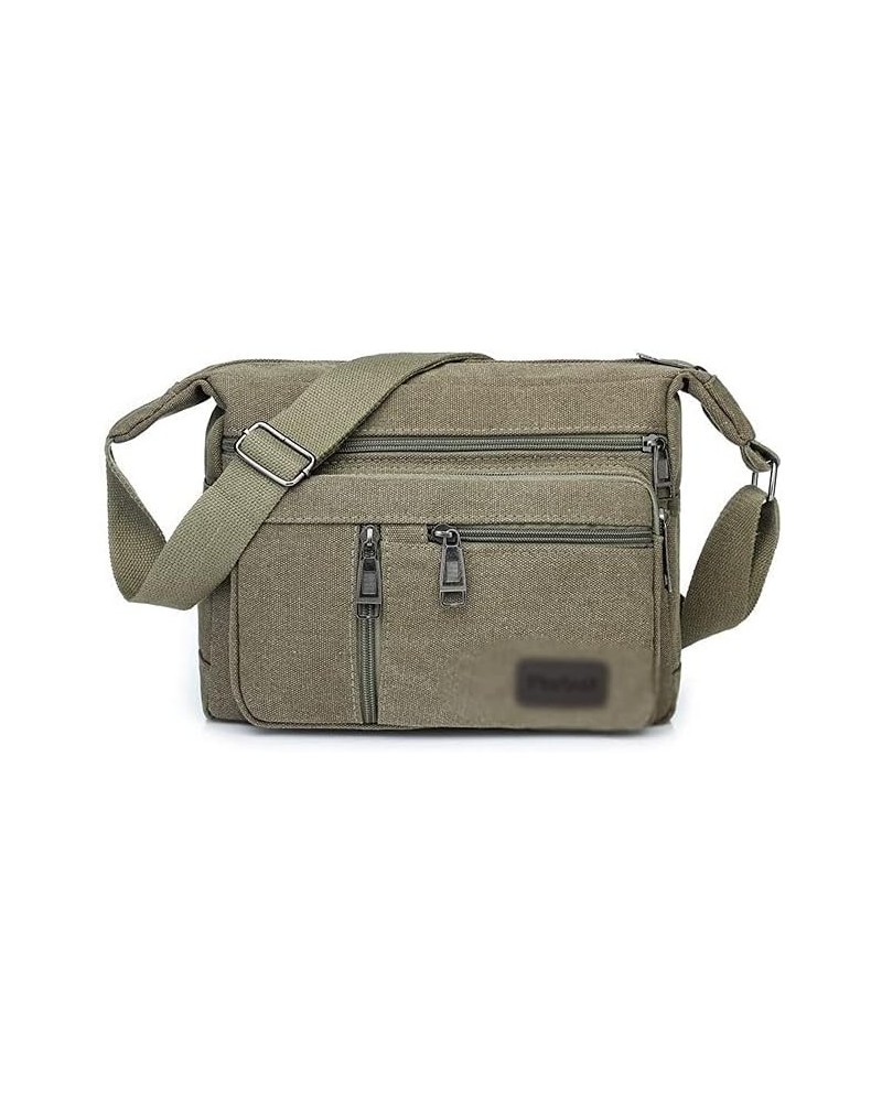 Shoulder bag Men Canvas Shoulder Bags Casual Tote Travel Men's Crossbody Bag Luxury Messenger Bags Fashion Handbag Green $29....