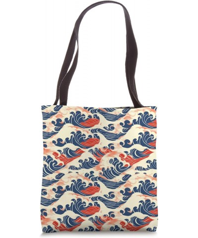 Kanagawa Wave Pattern Tote Bag $13.19 Totes