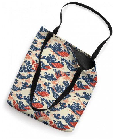 Kanagawa Wave Pattern Tote Bag $13.19 Totes