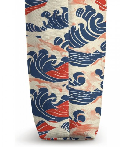 Kanagawa Wave Pattern Tote Bag $13.19 Totes