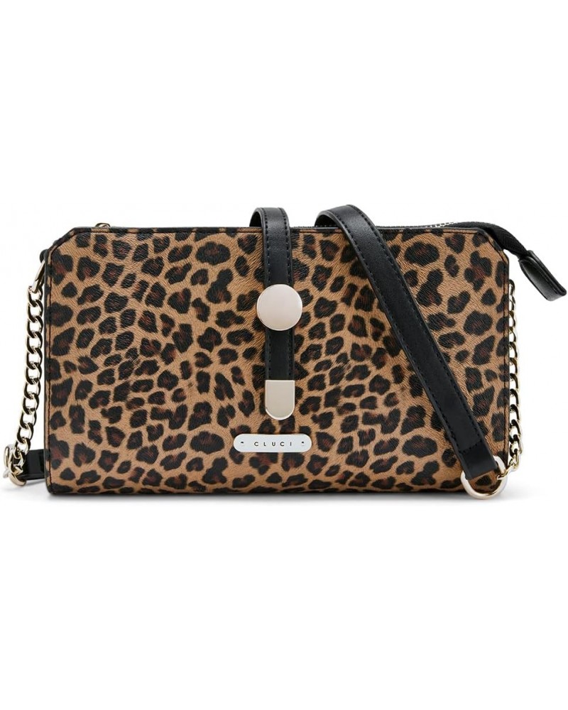 Cross Body Bag for Women, Vegan Leather Crescent Purse for Women Crossbody Handbags，Small Shoulder Purses 2 Brown Leopard $10...