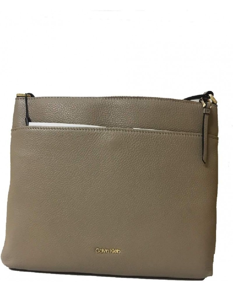 Women's Lily Key Pebble Leather Large Crossbody $45.72 Crossbody Bags