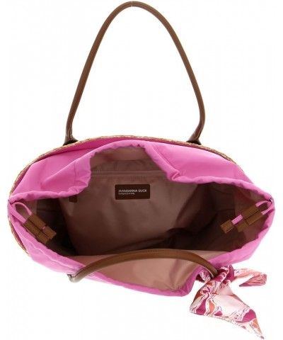 Women's Seashell Straw Bag, One Size Pink Bubble $81.17 Handbags