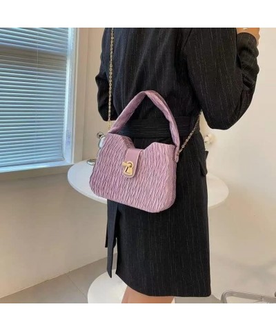 Handbag for Women Black Shoulder Bag Women's Crossbody Handbags Synthetic Leather Handbags for Women (grey) Purple $19.50 Totes