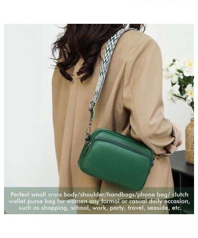 Crossbody Bags Leather Handbags Shoulder Bags for Women Multipocket Casual Cross-Body Bag,Gifts for friends Green $16.65 Cros...