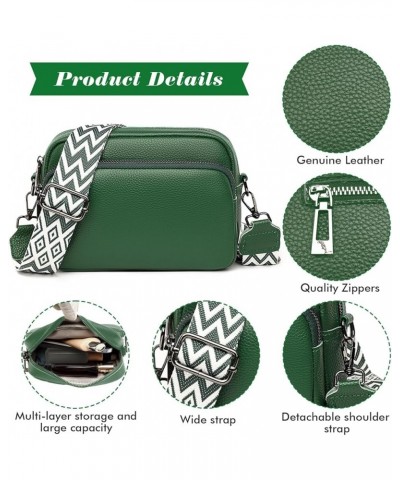 Crossbody Bags Leather Handbags Shoulder Bags for Women Multipocket Casual Cross-Body Bag,Gifts for friends Green $16.65 Cros...