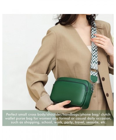 Crossbody Bags Leather Handbags Shoulder Bags for Women Multipocket Casual Cross-Body Bag,Gifts for friends Green $16.65 Cros...