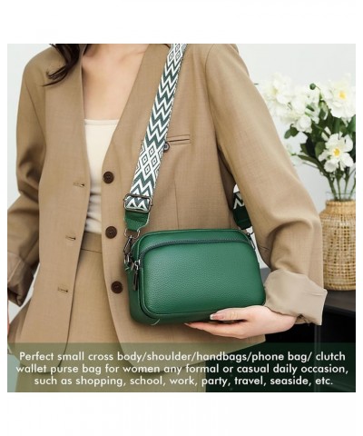 Crossbody Bags Leather Handbags Shoulder Bags for Women Multipocket Casual Cross-Body Bag,Gifts for friends Green $16.65 Cros...