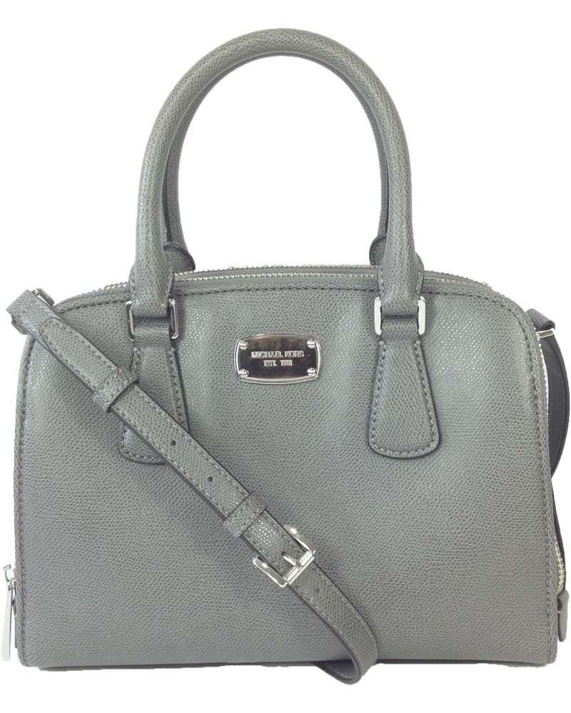 Reese Medium Leather Satchel, Steel Grey $75.95 Shoulder Bags