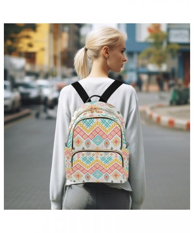 Women Backpack Ethnic Bohemian Tribal Art Durable Travel Backpack Lightweight Handbag Lady Purse Roomy Double Zipper Weekend ...