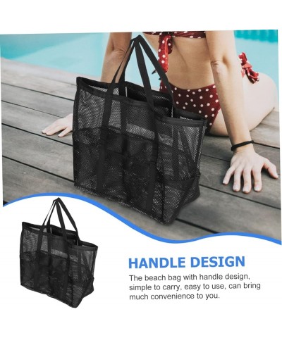 2pcs Beach Bag Mesh Beach Bag Tote Beach Bag Large Mesh Beach Bag Portable Nylon Toiletries Black Blackx4pcs $16.12 Others