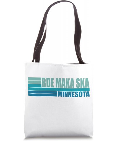 Blue Vintage BDE MAKA SKA Fun Real Lake in Minnesota MN Tote Bag $13.19 Totes