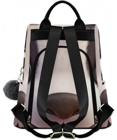 Tropical Pineapples Women's Backpack Purse Anti Theft Casual Fashion Bag with Pompom Cute Panda Face $21.96 Backpacks