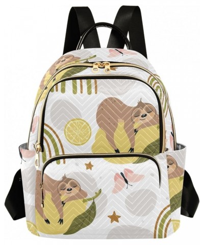 Mini Backpack Purse for Women Lightweight Girls Small Size Cute Sloth Rainbow School Teens College Traveling Medium $14.52 Ba...