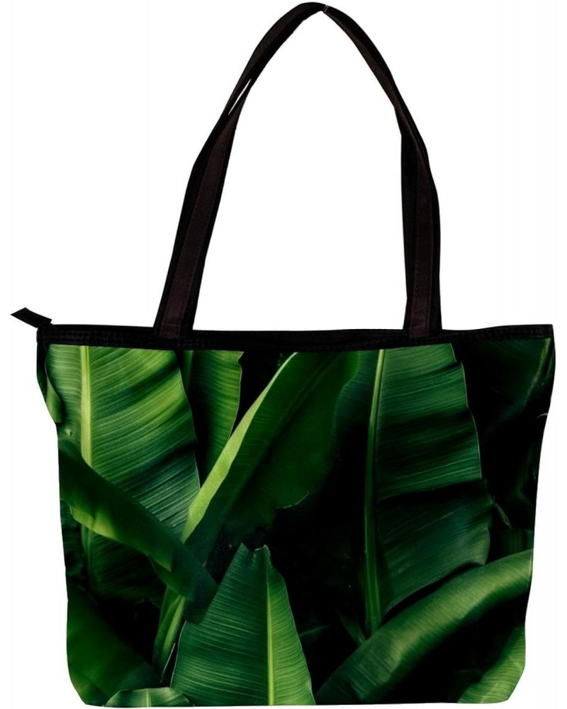 The Tote Bag For Women,Purses For Women,Handbags For Women,Banana Leaf Texture Palm Leaf Handbags $15.29 Totes