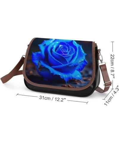 Fashion Flap Over PU Leather Small Crossbody Bag, Women Vintage Purse Bag Shoulder Bag Pattern (58) $16.80 Totes