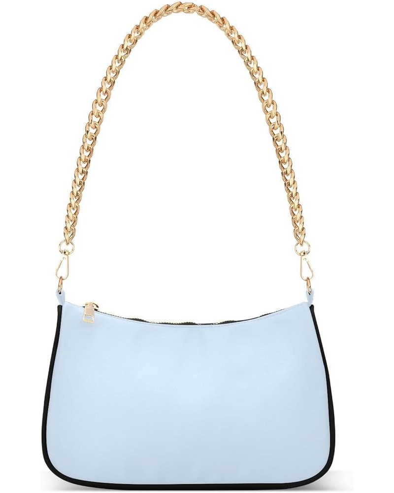 Clematis Shoulder Tote Purse: Hobo, Tote, Shoulder & Clutch Styles, Small Shoulder Purse Elegant Blue $11.50 Handbags