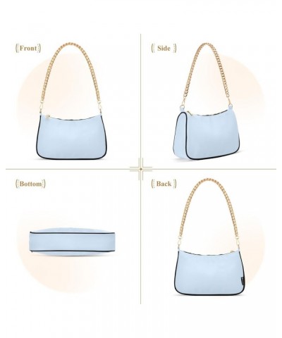 Clematis Shoulder Tote Purse: Hobo, Tote, Shoulder & Clutch Styles, Small Shoulder Purse Elegant Blue $11.50 Handbags