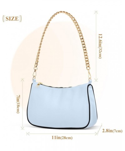 Clematis Shoulder Tote Purse: Hobo, Tote, Shoulder & Clutch Styles, Small Shoulder Purse Elegant Blue $11.50 Handbags