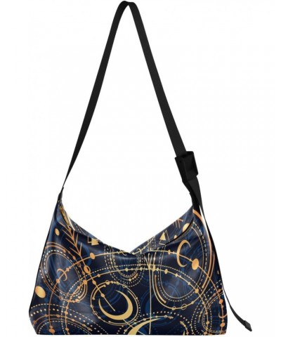 Moon Star Bohoo Tote Bag for Women Large Hobo Bags Cross Body Bag Hobo Purse with Adjustable Strap for Travel Women $16.82 Totes