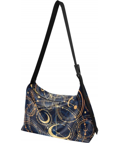 Moon Star Bohoo Tote Bag for Women Large Hobo Bags Cross Body Bag Hobo Purse with Adjustable Strap for Travel Women $16.82 Totes