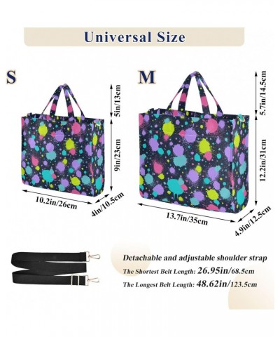 Paint Splatter Print Tote Bag for Women Corduroy Crossbody Bag Stylish Shoulder Handbag Casual Satchel Hobo Bag M $14.40 Satc...