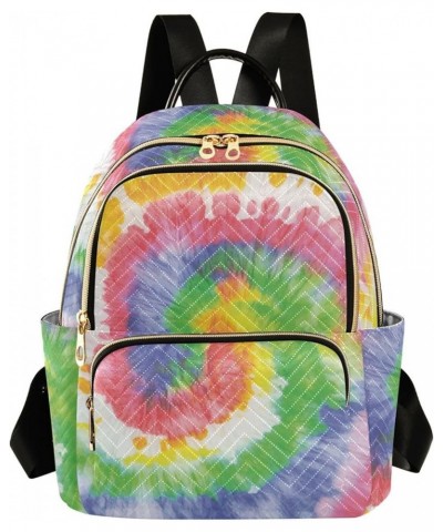 Women Backpack Spiral Tie Dye Watercolor Durable Travel Backpack Lightweight Handbag Lady Purse Roomy Double Zipper Weekend B...