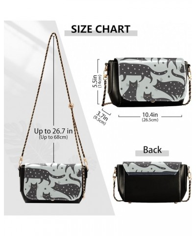 Crossbody Bags for Women Trendy Women's Black Shoulder Bag Small PU Leather Flap Cross Body Bag Handbags Pattern16 $24.59 Cro...