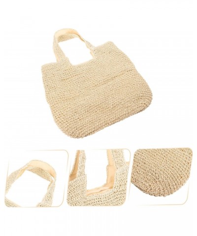 2pcs Straw Bag Cross Body Tote Bag Women Ladies Straw Handbags Crossbody Sling Purse Beach Tote Straw Purse Straw Handle Tote...