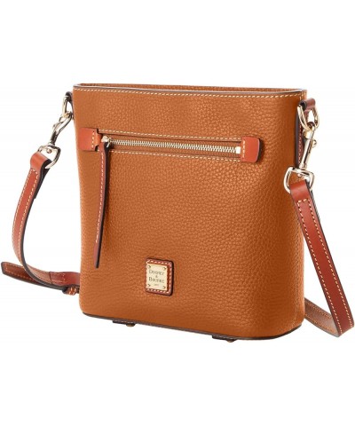 Handbag, Pebble Grain Small Zip Crossbody Caramel $47.95 Crossbody Bags