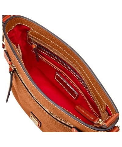 Handbag, Pebble Grain Small Zip Crossbody Caramel $47.95 Crossbody Bags