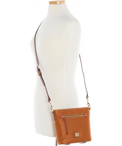 Handbag, Pebble Grain Small Zip Crossbody Caramel $47.95 Crossbody Bags