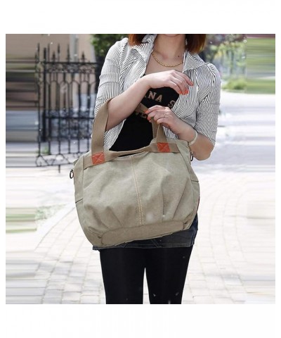 Fashion Leisure Canvas Satchel Purse For Womens Crossbody Bag Purse Vintage Handbag Casual Large Hobo Bags Purple $14.39 Satc...