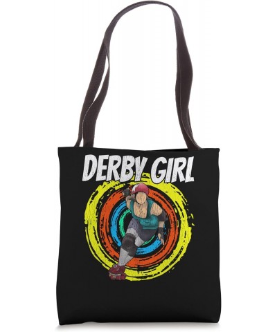 Roller Derby Girl Roller Skater Tote Bag $11.28 Totes