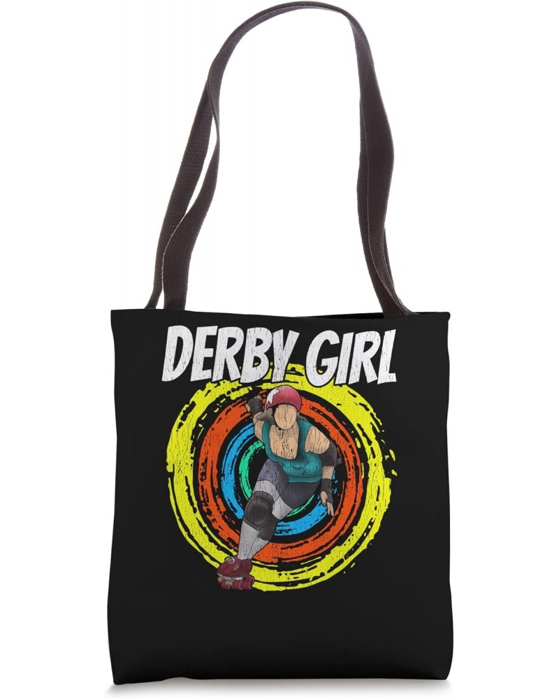 Roller Derby Girl Roller Skater Tote Bag $11.28 Totes